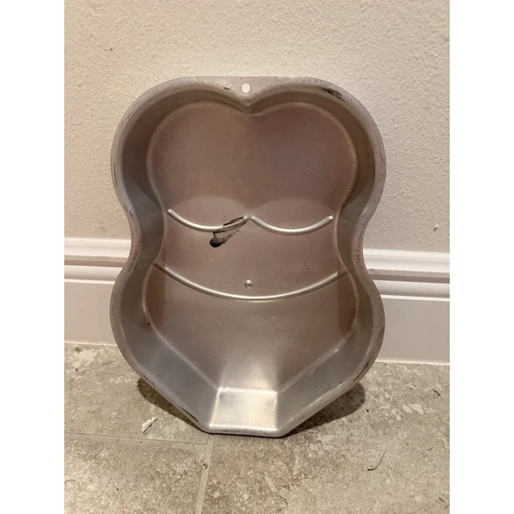 Fancy Foods T-Nee-Bikini Cake Pan Adult OS Silver Vintage Novelty Torso Shape